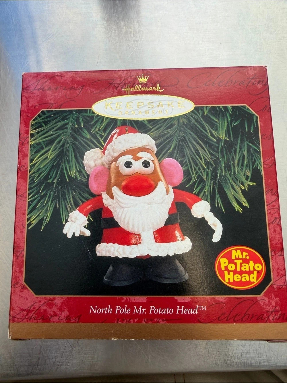 Hallmark North Pole Mr. Potato Head Christmas Figure Red & Green